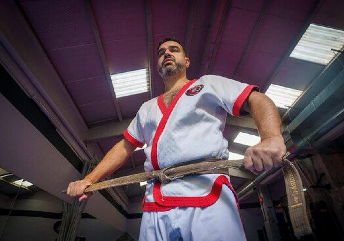 Manuel Pereira durante un entrenamiento de cara al campeonato.