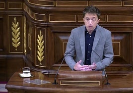 Iñigo Errejón, en el Congreso, en una intervención sobre salud mental.