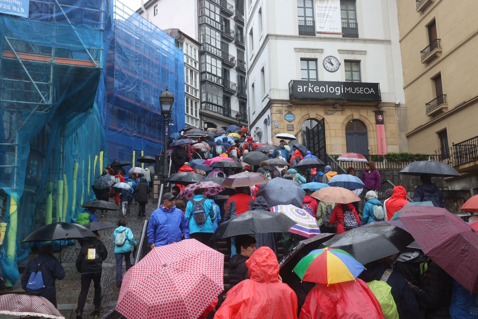 La subida a Artxanda, en imágenes
