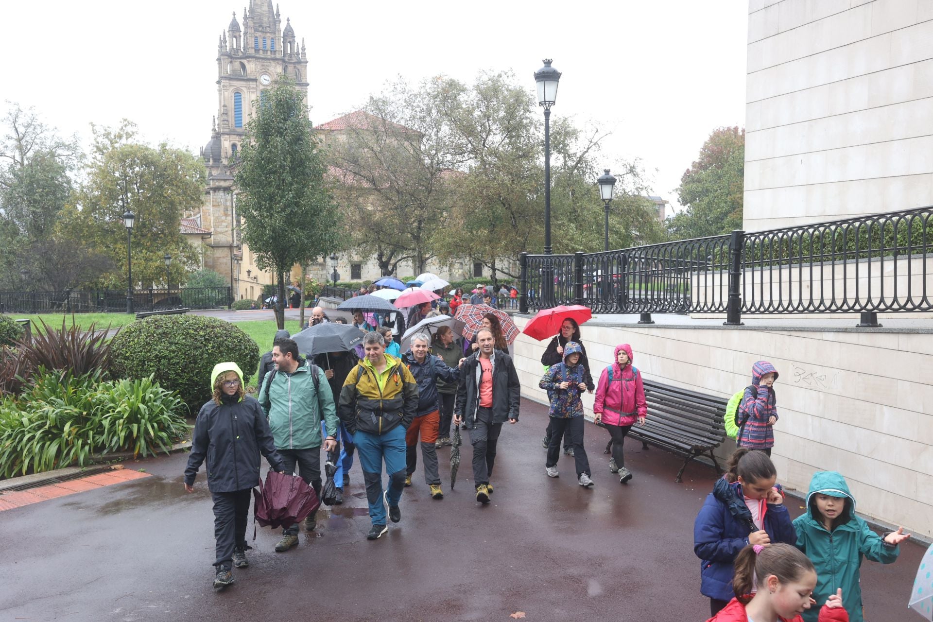 La subida a Artxanda, en imágenes