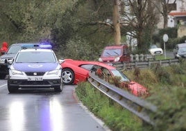 Un accidente de tráfico en el corredor Unbe sentido Plentzia