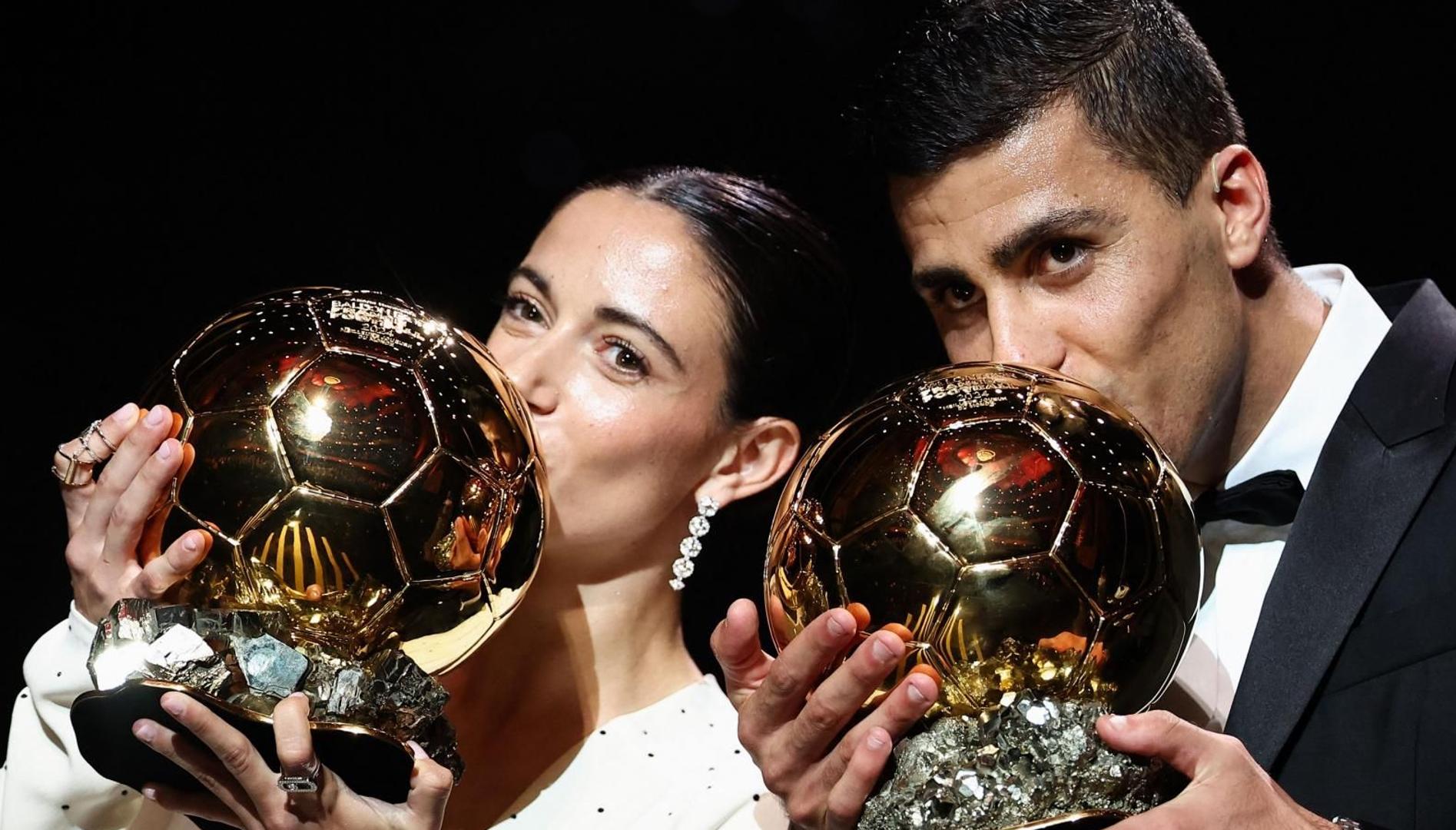 Rodri arrebata el Balón de Oro a Vinicius y Aitana Bonmatí se consolida como la mejor del mundo