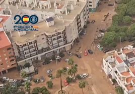 La desoladora imagen de Valencia desde el aire