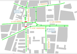 Estos son los nuevos cortes de tráfico por las obras de Los Herrán a partir del martes