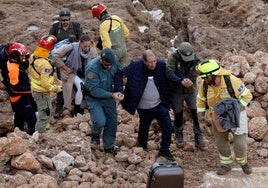 Destrucción provocada en el pueblo de Letur.