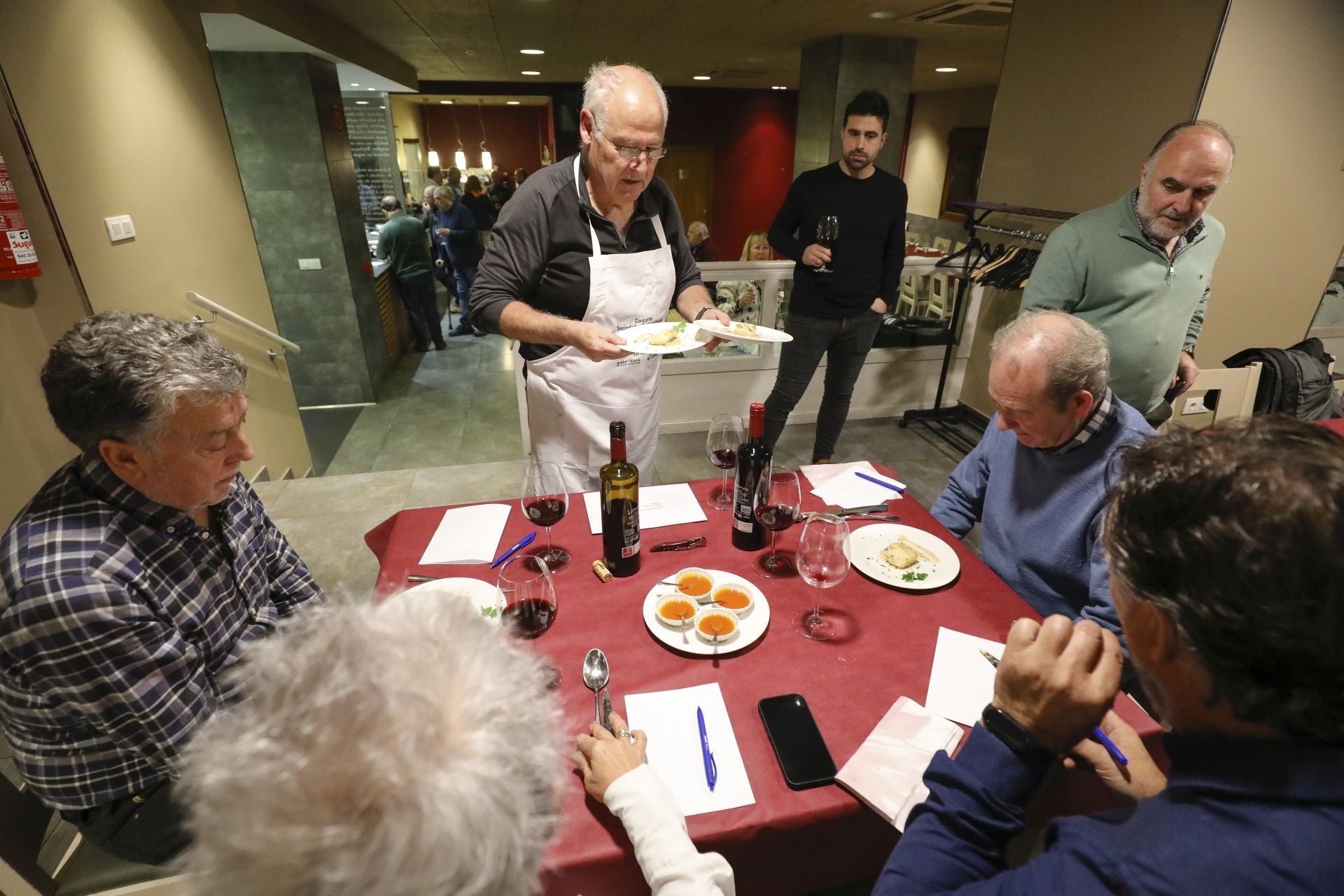 Así fue la cena en Errementeri