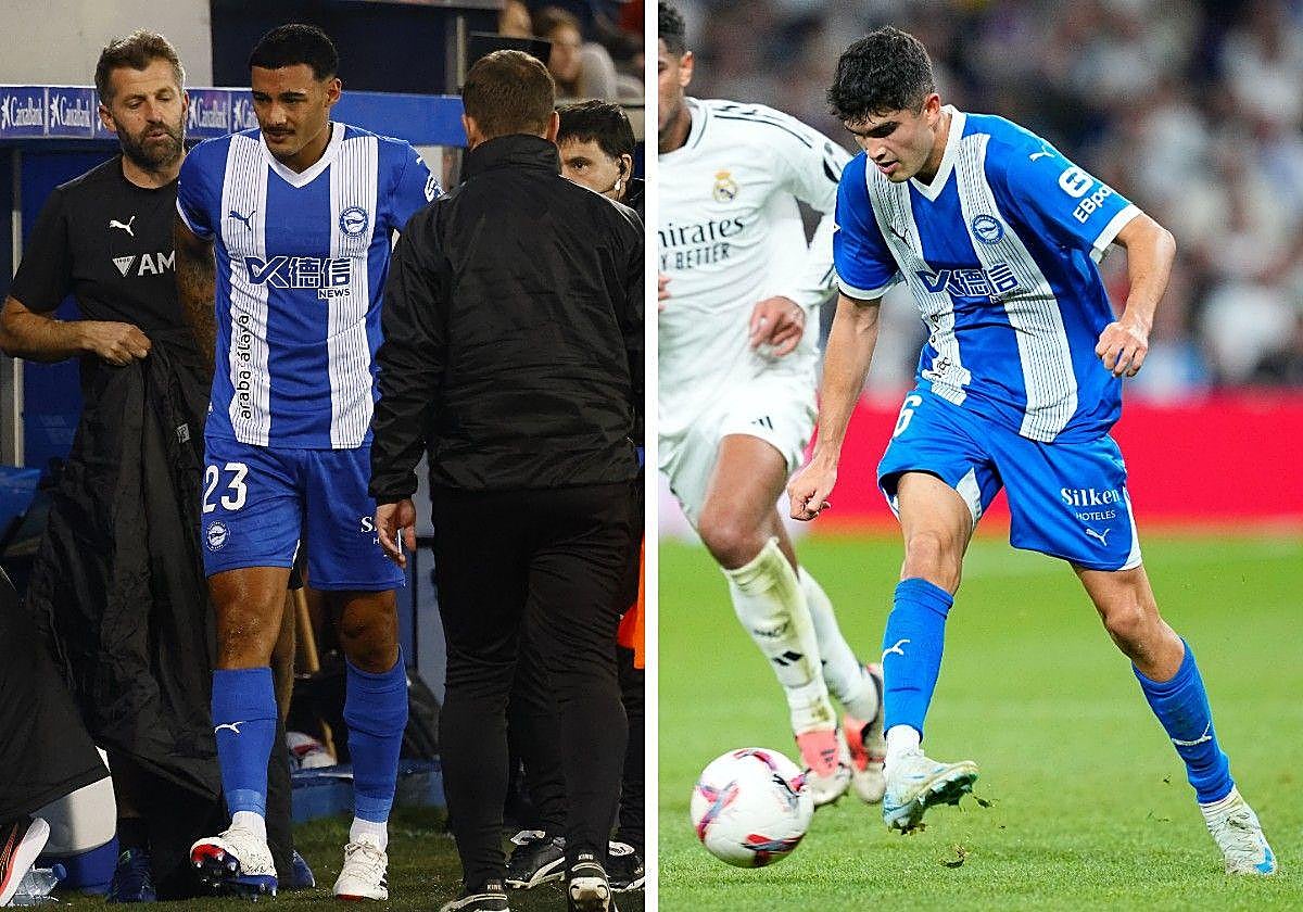 Benavídez y Novoa, con el Alavés.