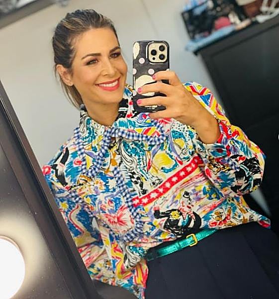 Nuria Roca, con camisa de la firma vizcaína The Curiousers.