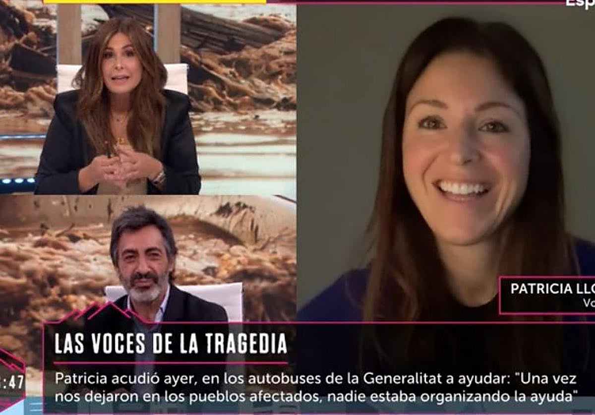 Nuria Roca se emociona en directo al saludar a su cuñada de Valencia