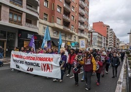 Una de las múltiples manifestaciones que han convocado los sindicatos en el último lustro.