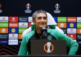 Valverde durante la rueda de prensa.