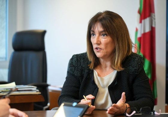 La consejera de Agricultura Amaia Barredo, en la sede del Gobierno vasco