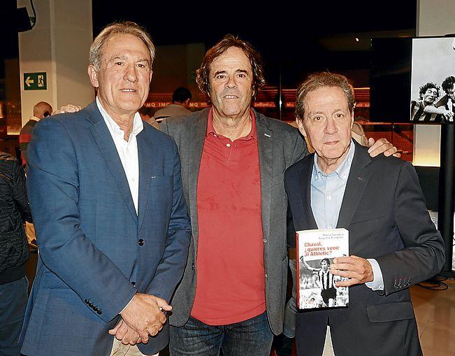 Andoni Goikoetxea, Paco Grande y Carmelo Rodrigo. 