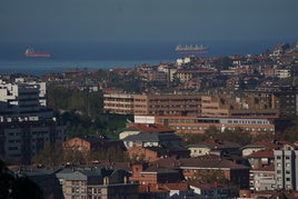 Vista aérea de la localidad de Getxo.