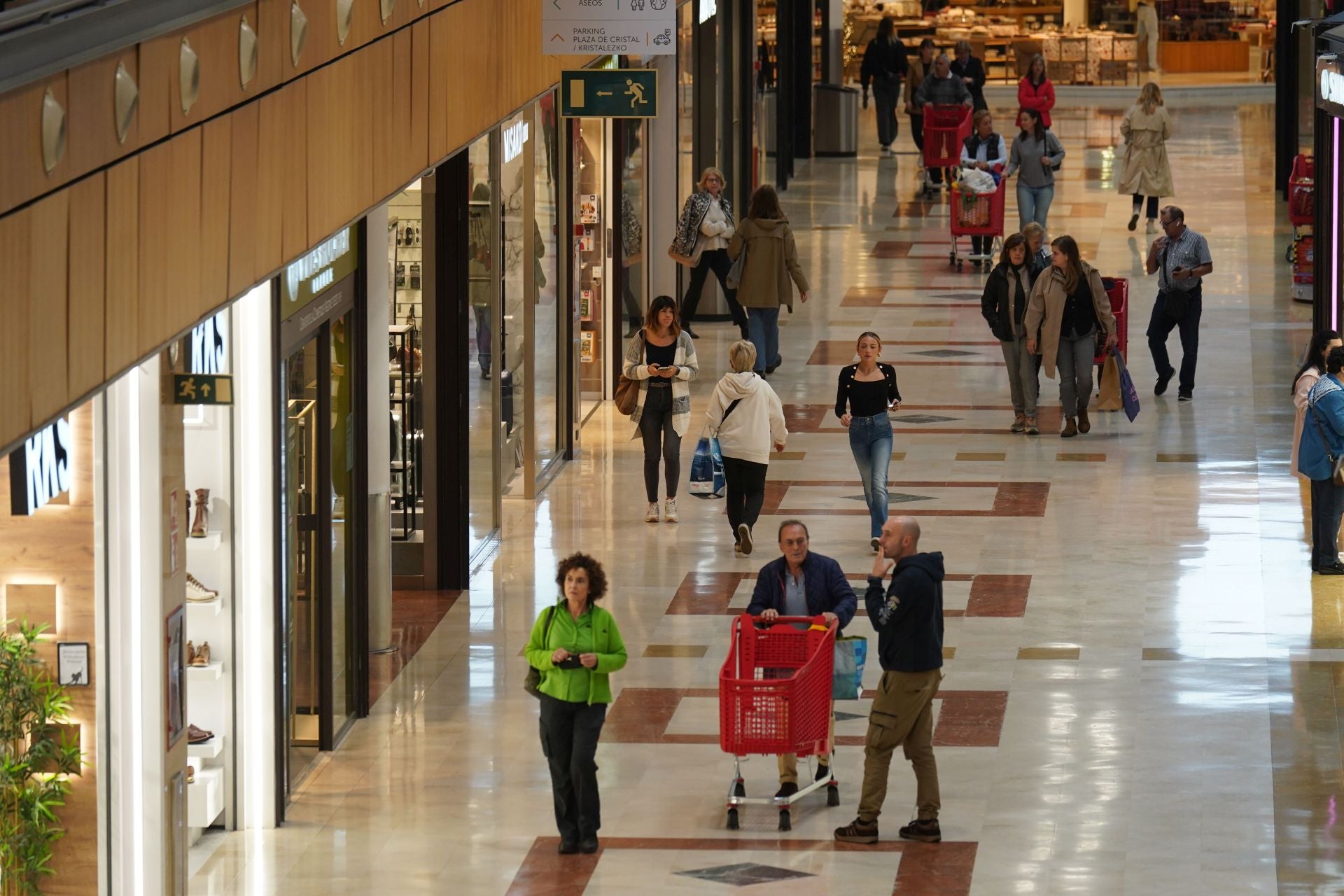 Clientes de un centro comercial del País Vasco