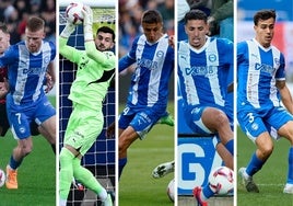 Vicente, Sivera, Tenaglia, Abqar y Manu Sánchez, esta temporada.