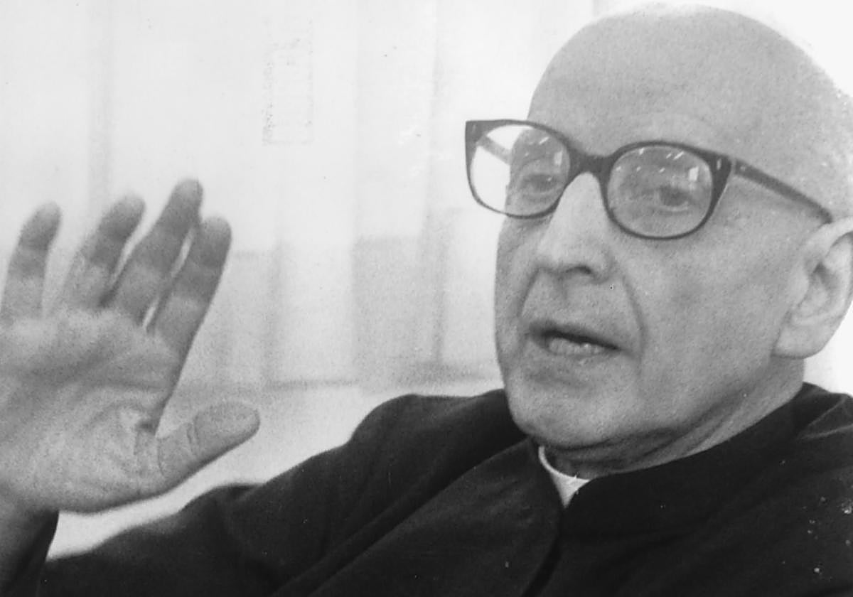El padre Arrupe, en una imagen de archivo.