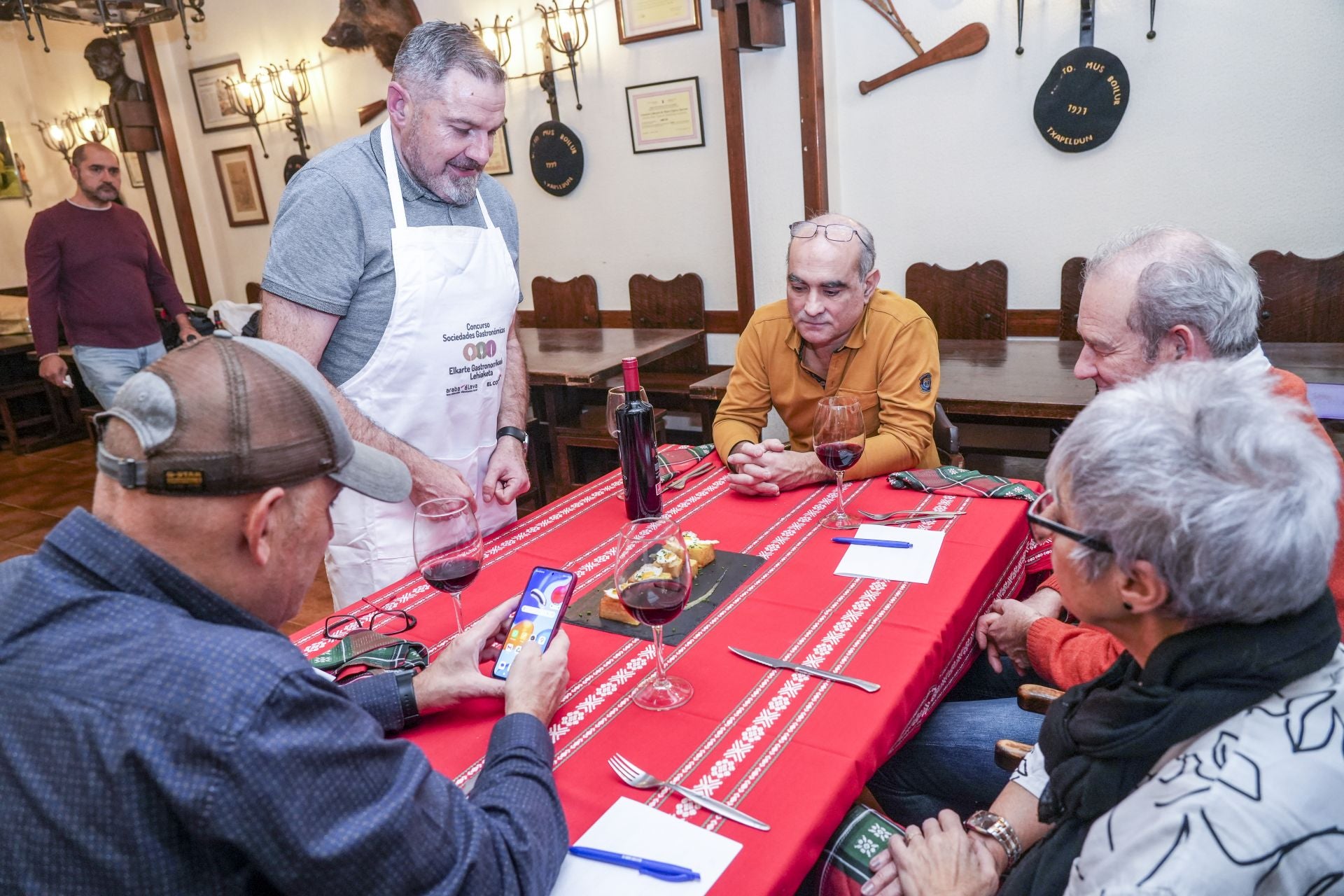 Así fue la cena en Ametza