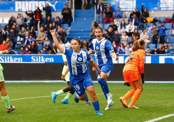 Las albiazules lograron el triunfo en Mendizorroza.