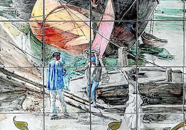 Detalle del mural donado.