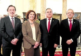 Ricardo Devis Botella, Amaia Arregi, Justo Pastor Apodaca Paredes, Juan Goiría y Carlos García Buendía.