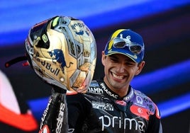 El campeón del mundo de MotoGP, Jorge Martín.