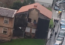 Imagen de una actuación de la Guardia Civil en el barrio de Kabiezes.