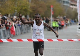 Amon Kiptoo fue el más rápido en la meta de Pío Baroja.