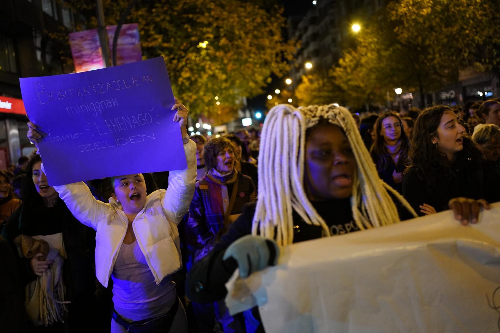 El feminismo toma las calles de Bilbao
