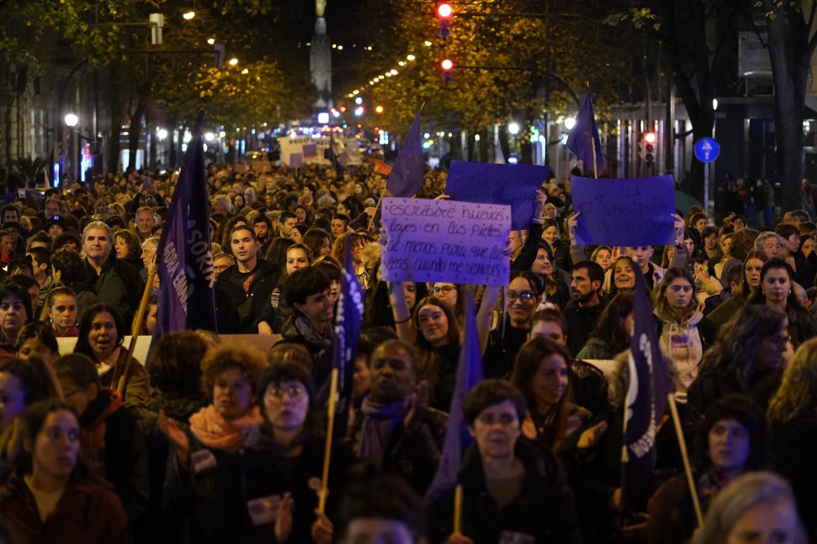 El feminismo toma las calles de Bilbao