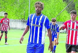 Christian Imga, fichaje del Athletic desde el Alavés, en una foto del año pasado.