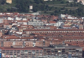 Vistas aéreas de Bilbao desde el monte Kobetas