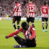 Adama marca su primer gol... y lo celebra a lo Haaland