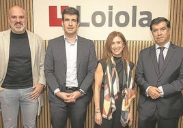 Josu Bergara, Jon Ansoleaga, Leire Arreondo y Juan Ituarte.