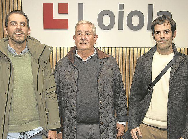 Unai Gómez, Iñigo Gorrochategui y Jon Ander Azpiazu.