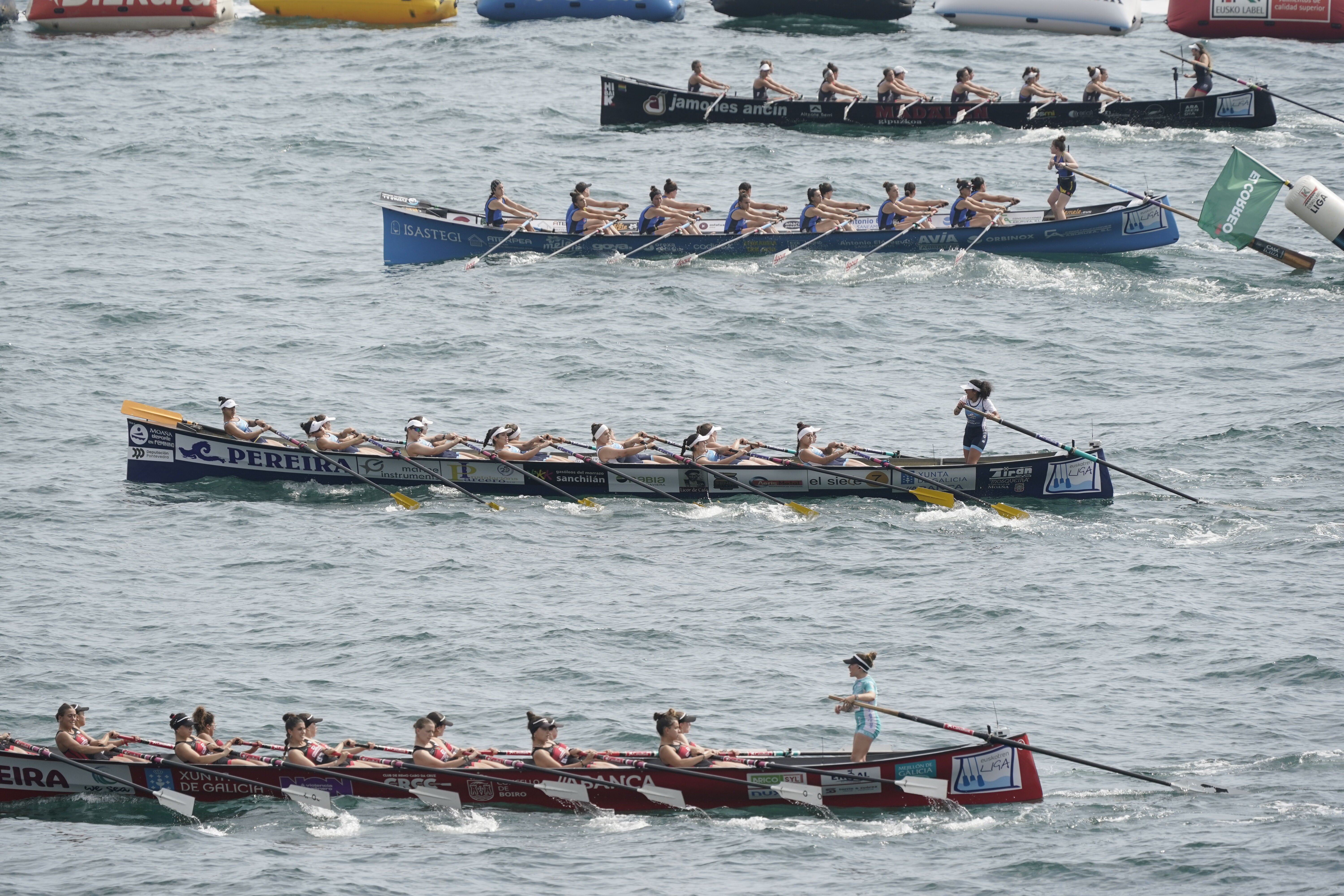 Imagen de una regata de la Euskotren Liga celebrada esta temporada.