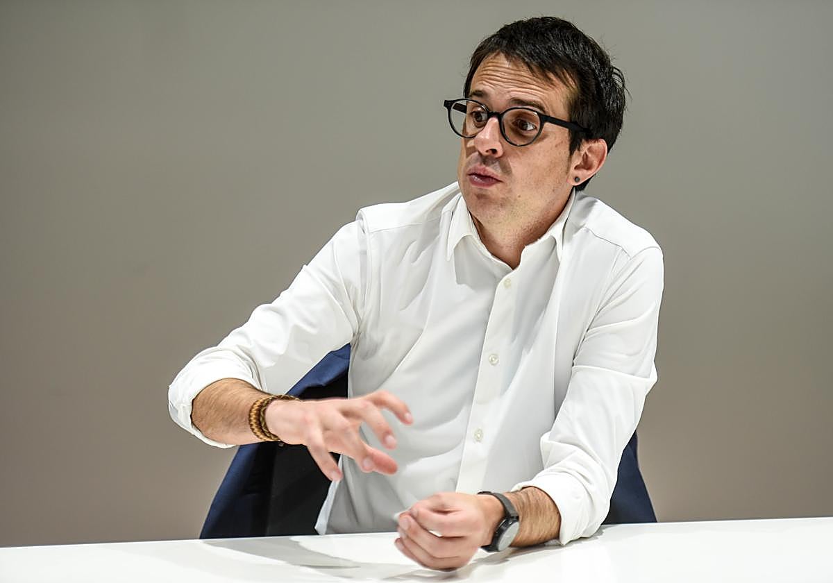 Otxandiano, en un momento de la entrevista.