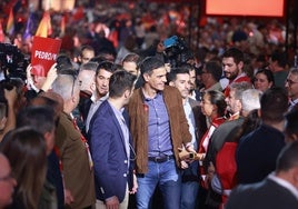 Pedro Sánchez, en el congreso sevillano del PSOE.