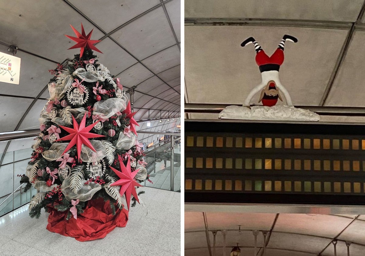 El metro se llena de galtzagorris y buzones para escribir al Olentzero