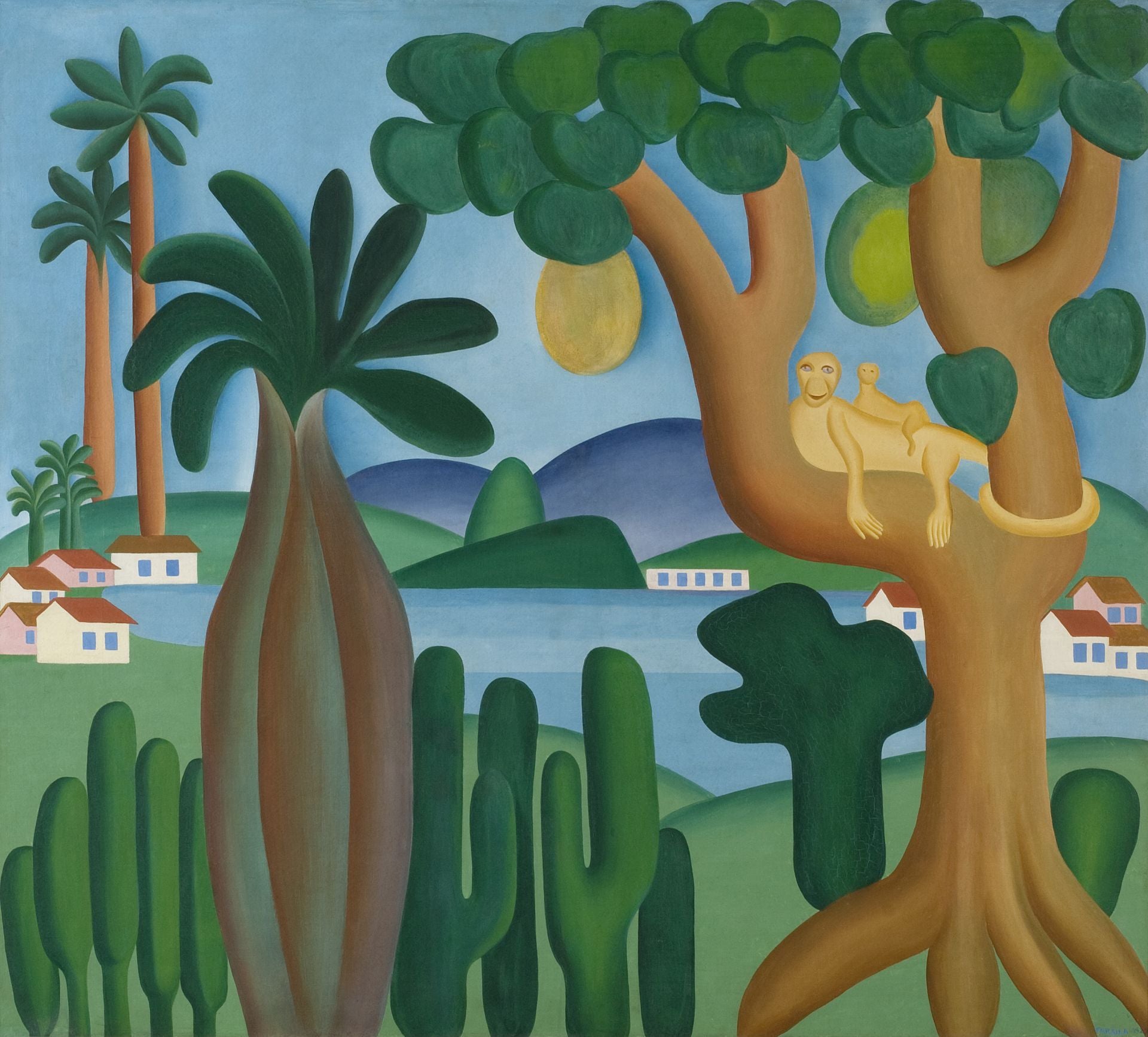 Una de las obras de Tarsila do Amaral expuestas en el Guggenheim a partir de febrero.