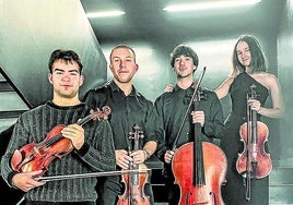 Los integrantes del Cuarteto Indiana.