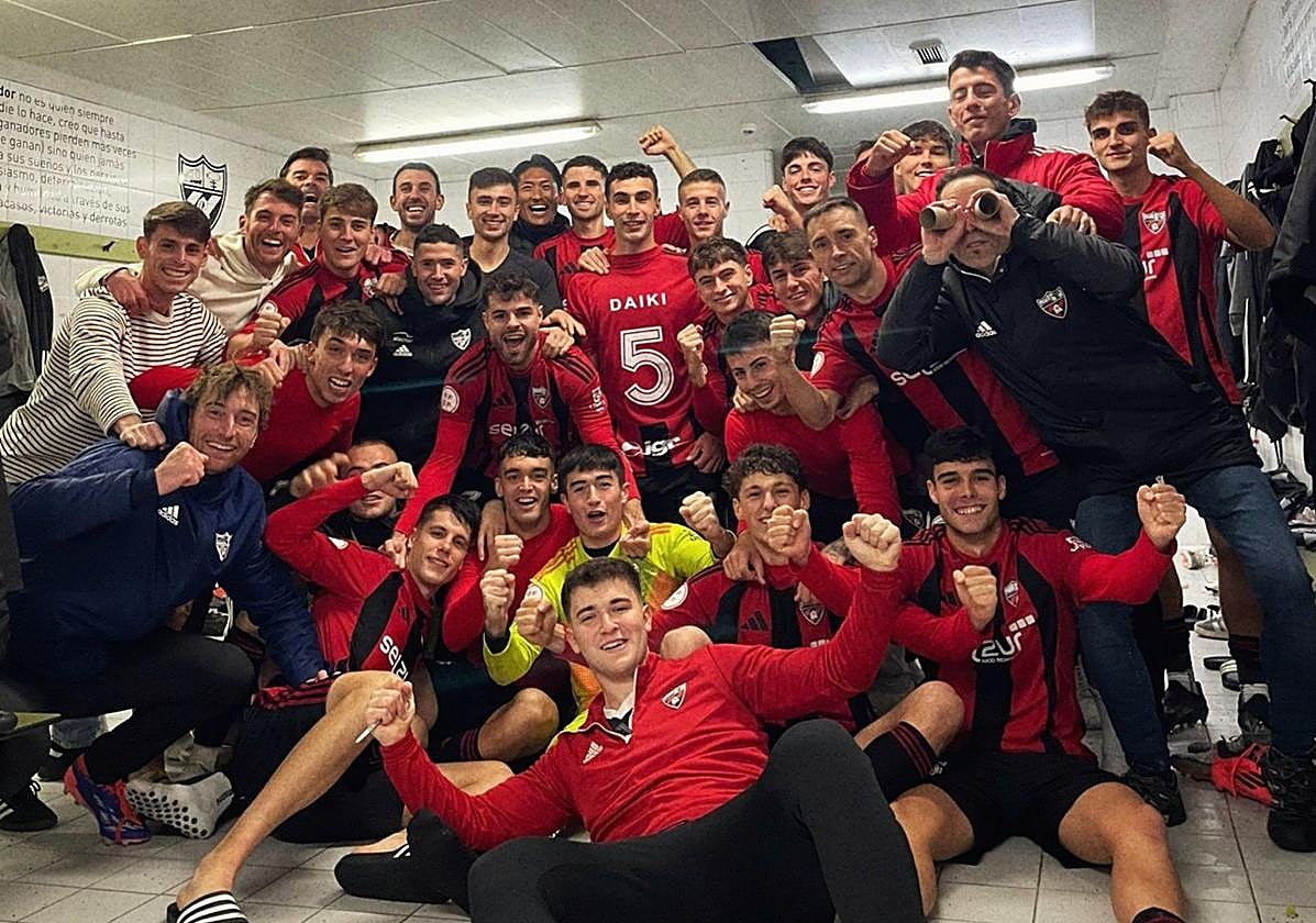 Celebración en el vestuario