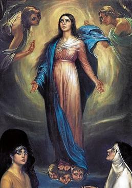 Imagen - En 'La Virgen de los Faroles' (1928) Julio Romero de Torres pintó a una modelo mexicana y utilizó elementos simbólicos de Córdoba.