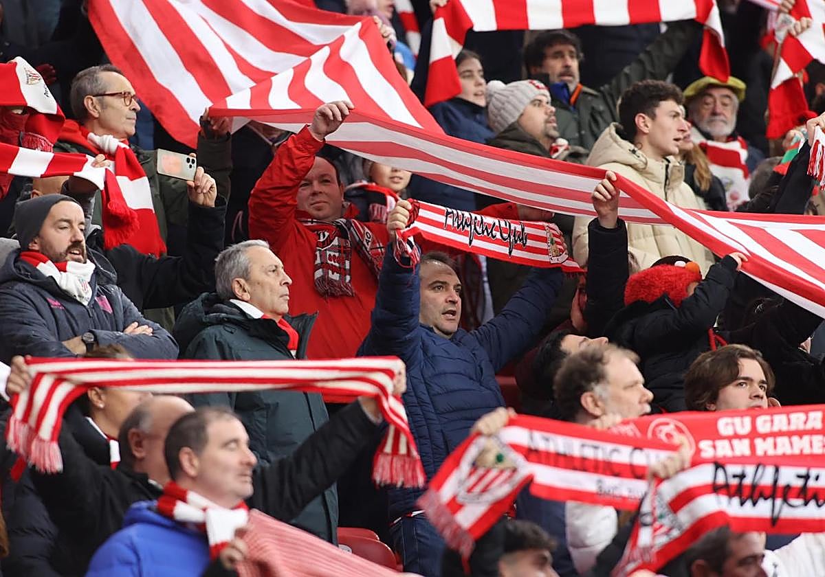 San Mamés animó como siempre, pese a que la Grada Popular guardó silencio.