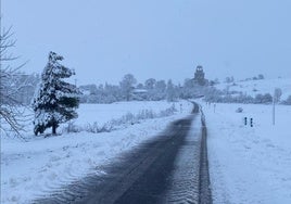 Nevada en la zona del Páramo de Masa.