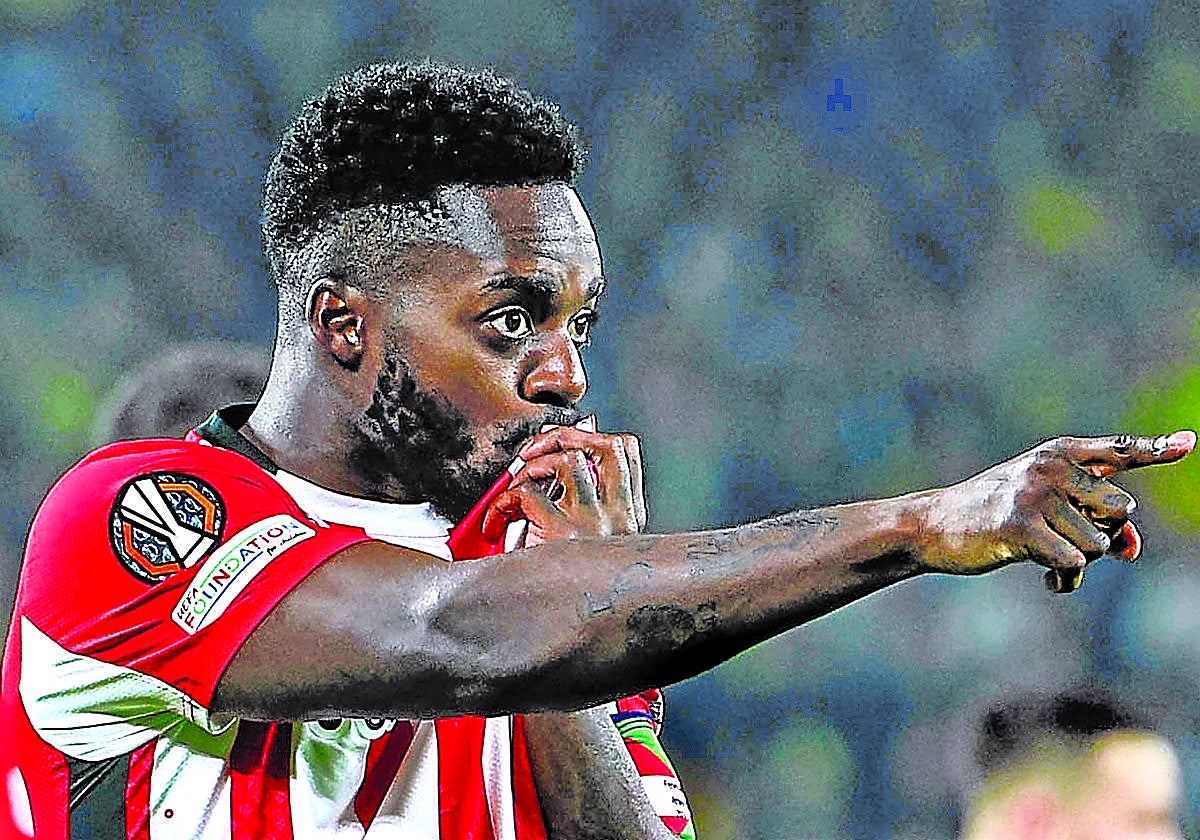 Iñaki Williams, autor de los dos goles.