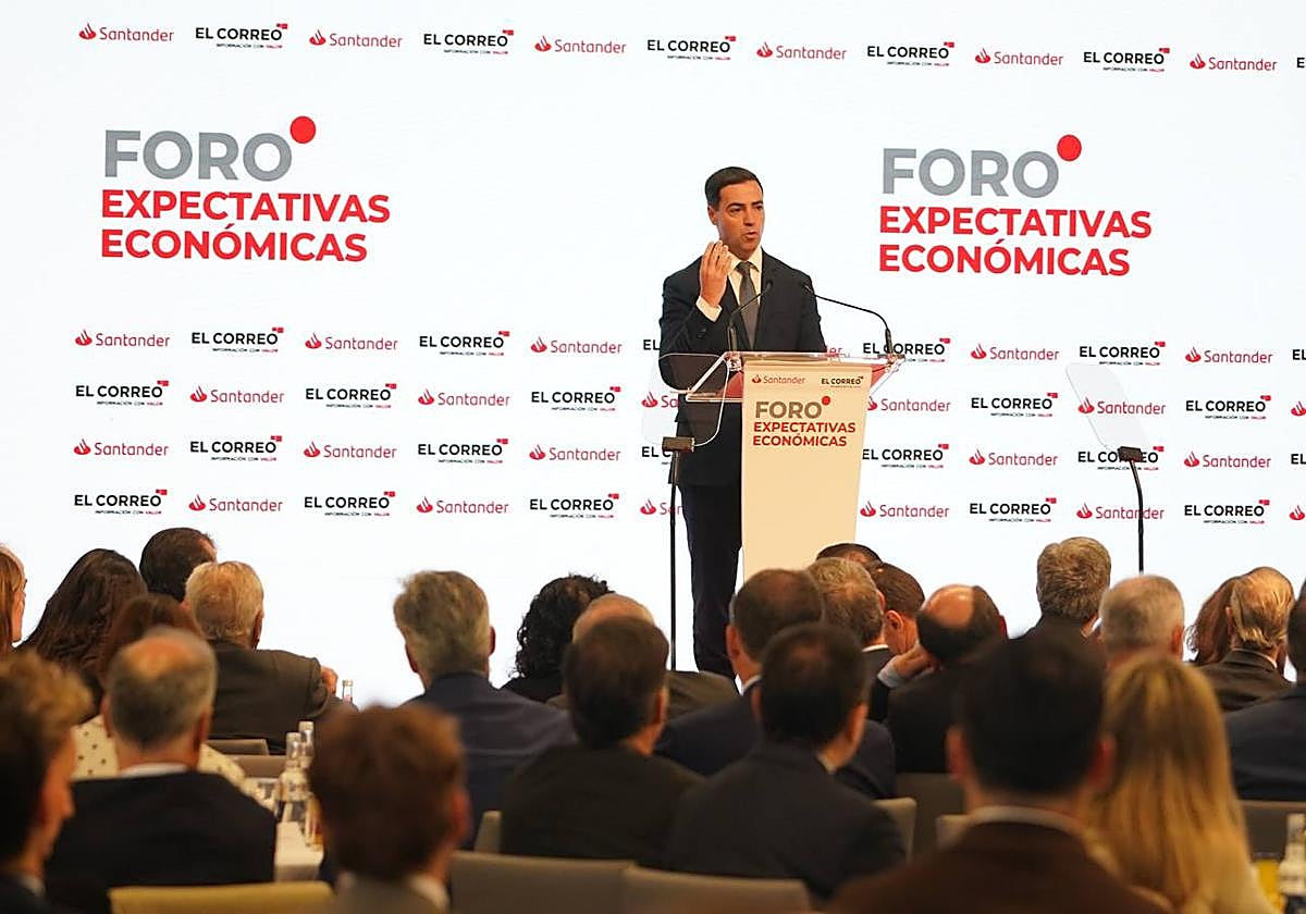 Imanol Pradales en el Foro Expectativas Económicas de El Correo.