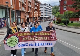 Imagen de la marcha del pasado ejercicio en Trapagaran.