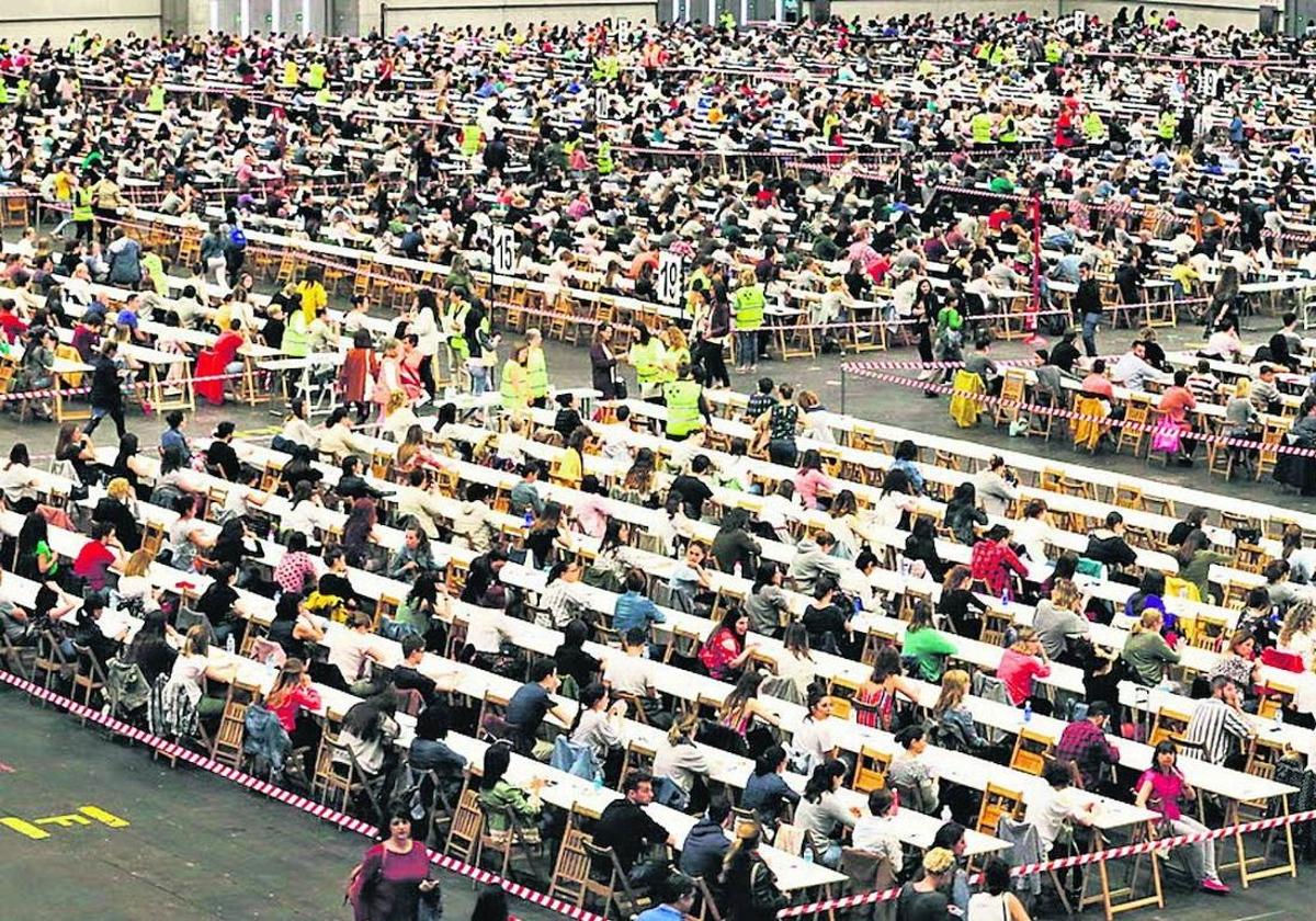 Imagen de la OPE de Osakidetza se celebró en la primavera de 2018.