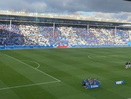 El mosaico antes del Alavés-Athletic.